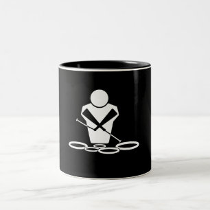 Trommeln Zweifarbige Tasse