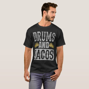Trommelnund Tacoslustiges Taco-Band beunruhigt T-Shirt