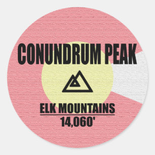 Trommelpeak Runder Aufkleber