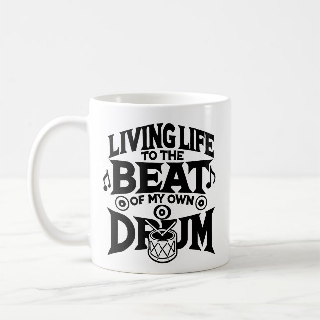 Trommelschlag Kaffeetasse (Links)