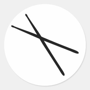 Trommelsymbol Runder Aufkleber