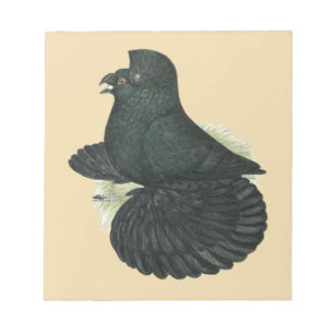 Trommeltaube Schwarz Notizblock