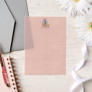 Trommler 1 beiges Velinpapier