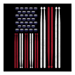 Trommler Drum Sticks Poster
