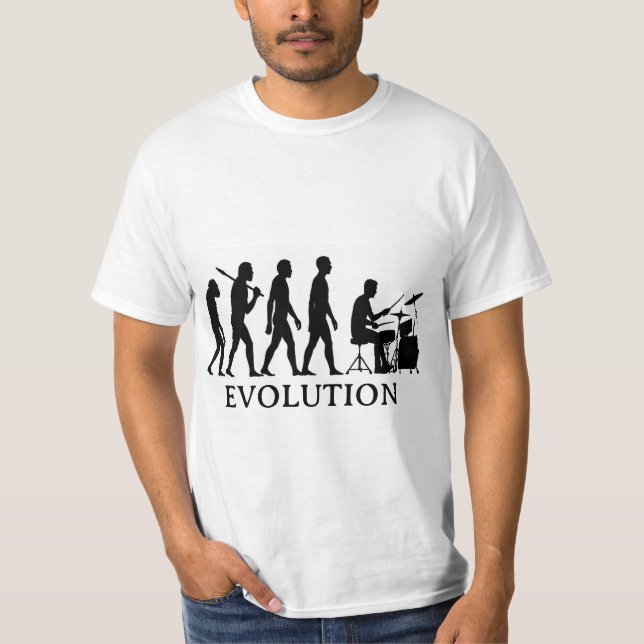 Trommler-Evolution T-Shirt (Vorderseite)