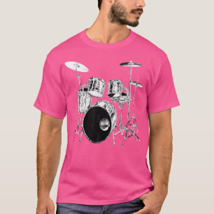 Trommler Vintage-Schlagzeug-Set T-Shirt