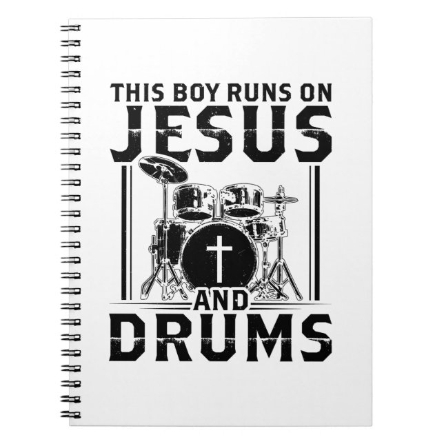 TrommPlayer | Christliche Geschenke von Jesus Band Notizblock (Vorderseite)