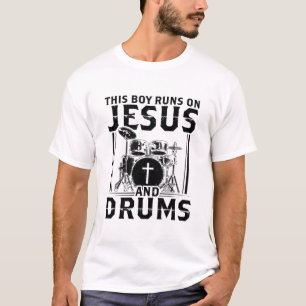 TrommPlayer   Christliche Geschenke von Jesus Band T-Shirt