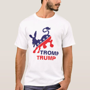 Tromp Trumpf, der demokratischen Esel politisches T-Shirt