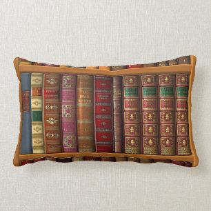 Trompe - L ' oeil einer Bibliothek der klassischen Lendenkissen