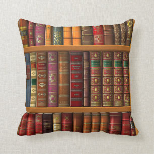 Trompe - L ' oeil "französische Bibliothek". Kissen