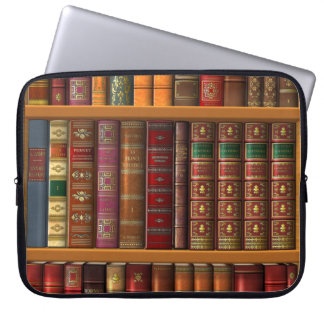 Trompe - L ' oeil "französische Bibliothek". Laptopschutzhülle
