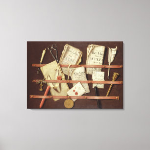 Trompe - L ' oeil Zusammensetzung Leinwanddruck