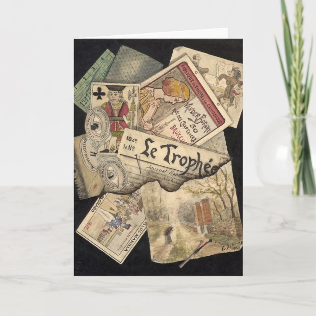 Trompe l'oeil | E. Delcroix Karte (Vorderseite)