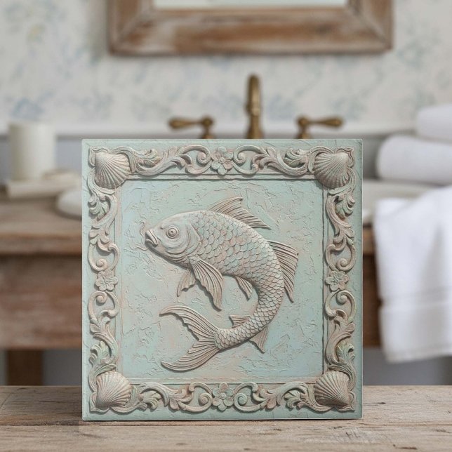 Trompe L'oeil Marine Life Fish ID1190f Fliese (Von Creator hochgeladen)