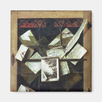 Trompe l'oeil mit Buchstaben und Notizbüchern, 166