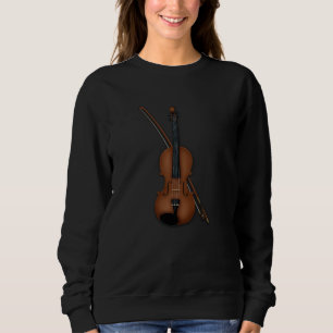 Trompe L'oeil Viola Viola Klassischer Musiker Sweatshirt