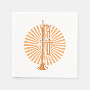 Trompet Music Instrument Orchester Band Jazz Gesch Serviette