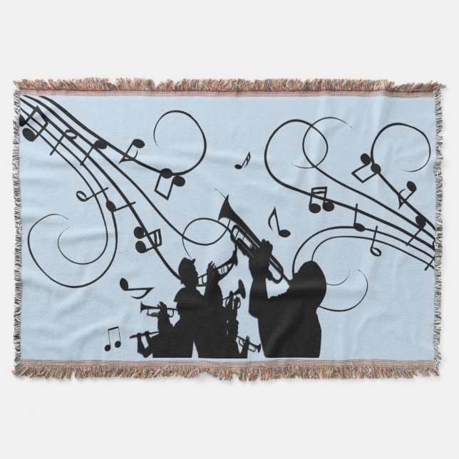 Trompet Section Blue Music Decke (Vorderseite)