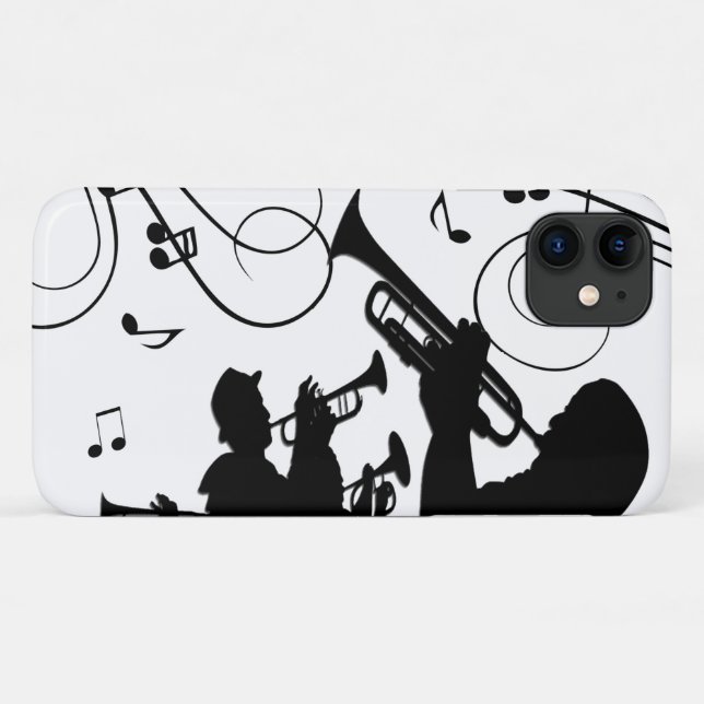 Trompet Section Jazz Music Case-Mate iPhone Hülle (Rückseite (Horizontal))