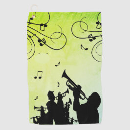 Trompet Section Jazz Music Golfhandtuch