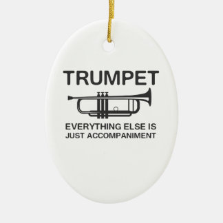 Trompete... alles andere ist nur eine Begleitung Keramikornament