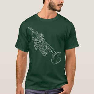 Trompete Blechblasinstrument Jazz-Musik 1 T-Shirt