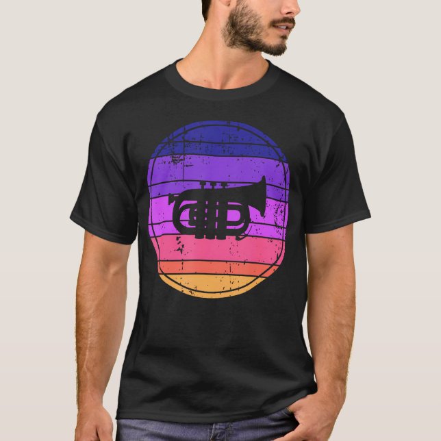 Trompete Blechblasinstrument T-Shirt (Vorderseite)