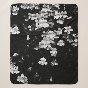 Trompete Blume (schwarz und weiß) Sherpadecke