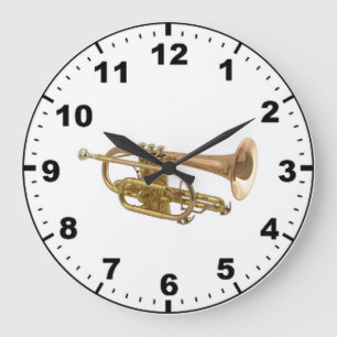 "Trompete" Entwurfs-Wanduhren Große Wanduhr
