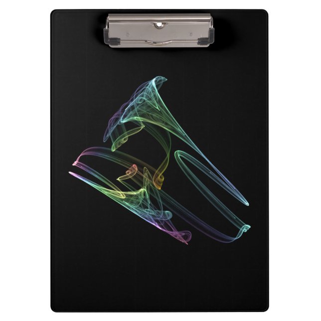 Trompete-Fraktal Klemmbrett (Vorderseite)