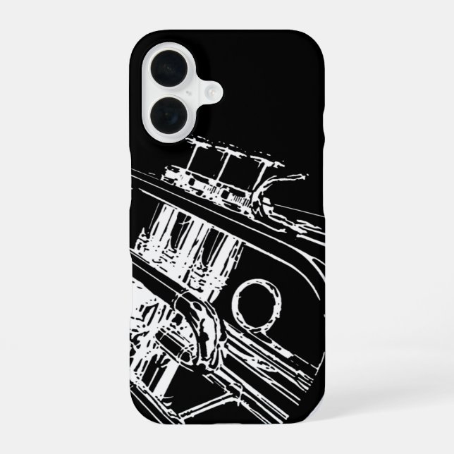Trompete iPhone 16 Hülle (Rückseite)