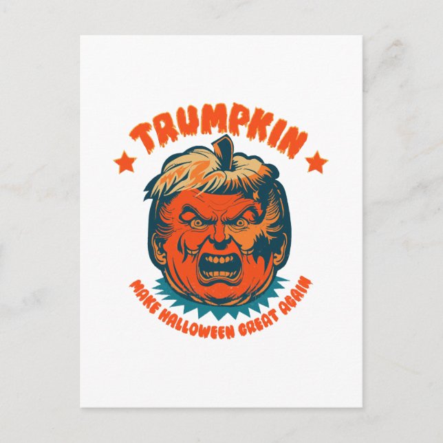 Trompete machen Halloween wieder lustig Postkarte (Vorderseite)