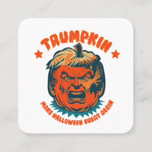 Trompete machen Halloween wieder lustig Quadratische Visitenkarte