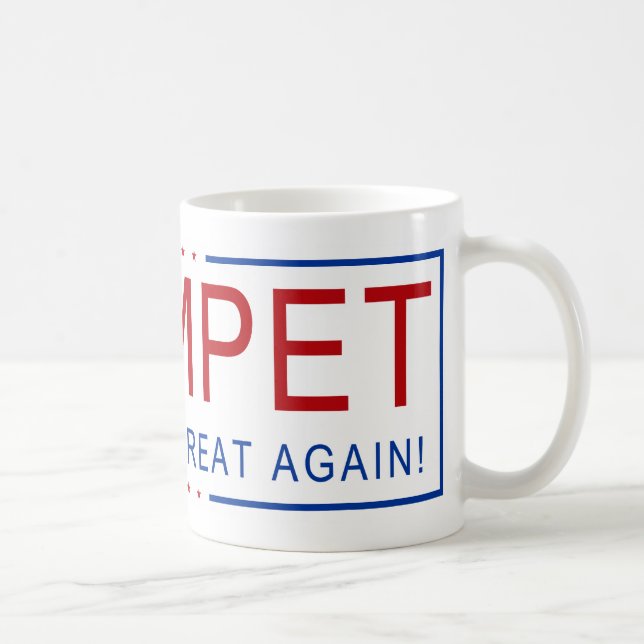 TROMPETE - machen Sie Musik groß wieder! Kaffeetasse (Rechts)