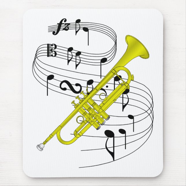 Trompete Mousepad (Vorne)