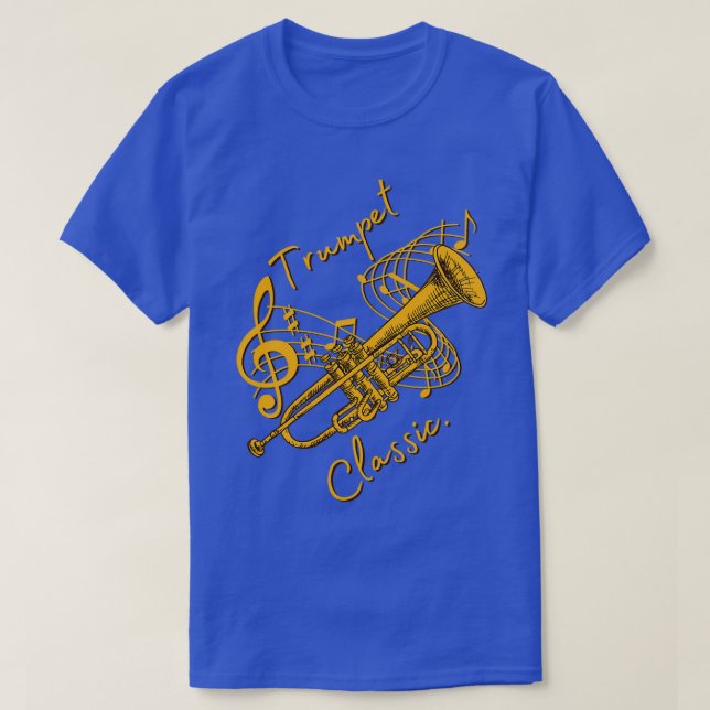 Trompete musikalische Klassik T 1 T-Shirt (Design vorne)