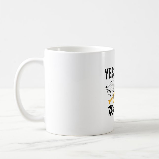 Trompete Musikinstrument| Trumpet Band Geschenk Kaffeetasse (Links)