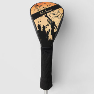Trompete Section Jazz Music Orange Rust Personal Golf Headcover