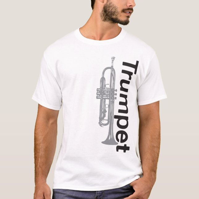 Trompete-Tonal Streifen-T - Shirt (Vorderseite)