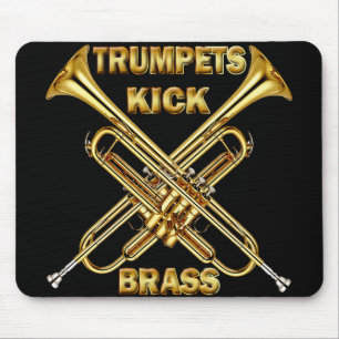 Trompete-Tritt-Messing Mousepad