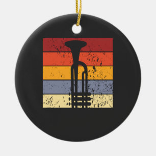 Trompete Vintage Keramik Ornament