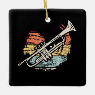 Trompete Vintage Keramikornament