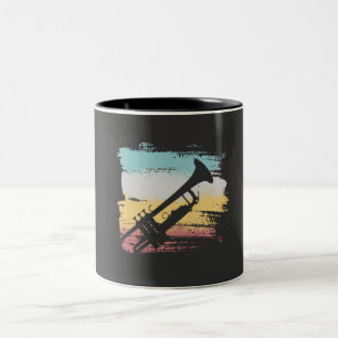 Trompete Vintage Zweifarbige Tasse