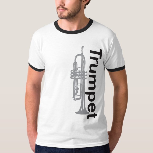 Trompete-Wecker-T - Shirt (Vorderseite)