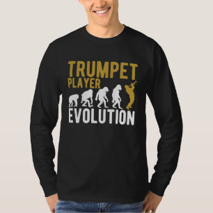 Trompeten Evolution Trompete Jazz Noten Jazz Mu T-Shirt