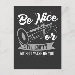 Trompeten - Rückschlagventil Postkarte