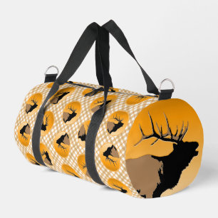 Trompetender Bullenelk bei Sonnenuntergang Origina Duffle Bag