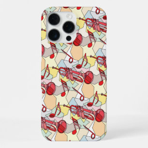 Trompetenmusiknotenfragmente iPhone 16 Pro Max Hülle