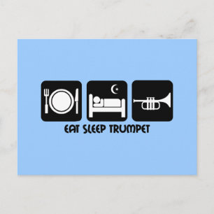 Trompetenspieler Postkarte